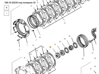 Новый Трансмиссия Солнечная шестерня 198-15-22230 Komatsu D475A-5: фото 5