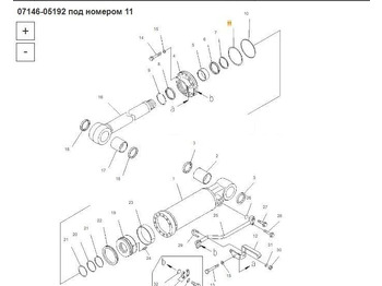 Новый Универсальная запчасть Уплотнительное кольцо 07146-05192 Komatsu D375A: фото 3