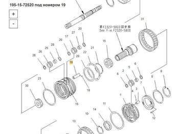 Новый Трансмиссия Вал 195-15-72520 / 195-15-42520 Komatsu D375A-5: фото 4 Новый Трансмиссия Вал 195-15-72520 / 195-15-42520 Komatsu D375A-5: фото 4