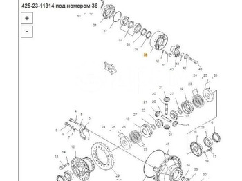 Новый Запчасти 425-23-11314 Клеть (опора) Komatsu WA500: фото 5 Новый Запчасти 425-23-11314 Клеть (опора) Komatsu WA500: фото 5