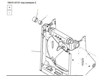 Новый Запчасти для Строительной техники ETP 195-61-41131 Втулка: фото 5