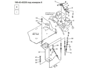 Новый Запчасти ETP Тросик 195-43-43230 Komatsu D375A-2: фото 4 Новый Запчасти ETP Тросик 195-43-43230 Komatsu D375A-2: фото 4