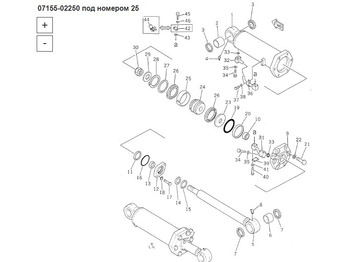 Новый Запчасти для Строительной техники High Gaskets 07155-02250 Кольцо направляющее: фото 2 Новый Запчасти для Строительной техники High Gaskets 07155-02250 Кольцо направляющее: фото 2