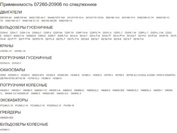 Новый Запчасти для Строительной техники Komatsu 07260-20906 ШЛАНГ: фото 3