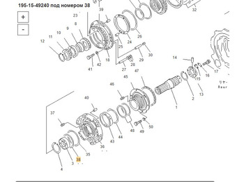 Новый Запчасти для Строительной техники Komatsu 195-15-49240 Кольцо бронзовое: фото 3 Новый Запчасти для Строительной техники Komatsu 195-15-49240 Кольцо бронзовое: фото 3