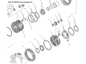 Новый Запчасти для Строительной техники Komatsu 195-15-49270 Кольцо бронзовое: фото 2 Новый Запчасти для Строительной техники Komatsu 195-15-49270 Кольцо бронзовое: фото 2