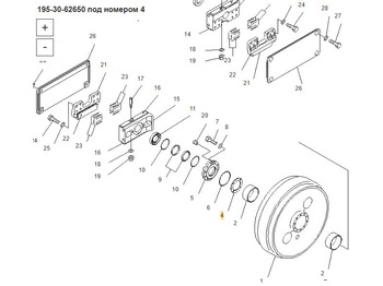 Новый Запчасти для Строительной техники Komatsu 195-30-62650 Шайба: фото 3 Новый Запчасти для Строительной техники Komatsu 195-30-62650 Шайба: фото 3