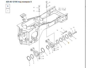 Новый Запчасти для Строительной техники Komatsu 425-46-12190 Накладка: фото 3 Новый Запчасти для Строительной техники Komatsu 425-46-12190 Накладка: фото 3