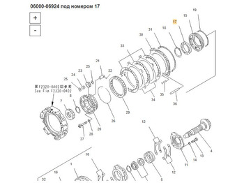 Новый Запчасти для Строительной техники OFM 06000-06924 Подшипник: фото 3