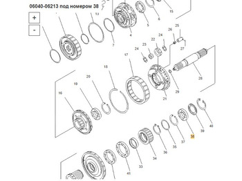 Новый Запчасти для Строительной техники OFM 06040-06213 Подшипник: фото 3