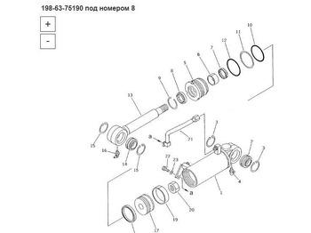 Новый Запчасти Уплотнение (07016-20407) 195-63-75190 Komatsu D375A: фото 3