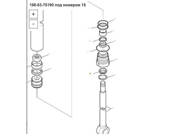 Новый Запчасти Уплотнение (07016-20407) 195-63-75190 Komatsu D375A: фото 4