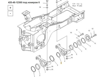 Новый Запчасти Уплотнение 425-46-12360 Komatsu WA500: фото 4 Новый Запчасти Уплотнение 425-46-12360 Komatsu WA500: фото 4