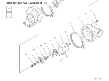 Новый Запчасти Упорный подшипник 6502-12-1631 Komatsu: фото 5 Новый Запчасти Упорный подшипник 6502-12-1631 Komatsu: фото 5