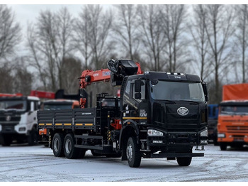 Новый Бортовой грузовик/ Платформа, Автоманипулятор FAW J6P: фото 3