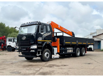 Новый Грузовик бортовой/ Платформа, Автоманипулятор FAW J6P: фото 2