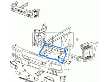 Новый Подвеска KAMAZ Кронштейн облицовки буфера камаз 65115 (ресталинг): фото 2