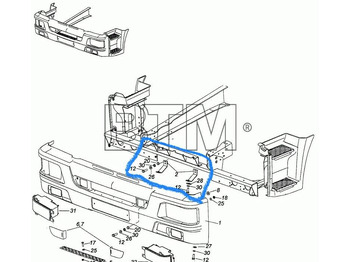Новый Подвеска KAMAZ Кронштейн облицовки буфера левый + правый камаз: фото 3