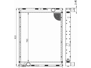 Новый Радиатор для Грузовиков TASPO Радиатор камаз-65115-117 алюм. дв.740.62 евро-3: фото 2