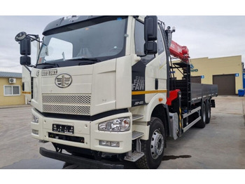 Бортовой грузовик/ Платформа, Автоманипулятор Бортовой грузовик FAW J6P 6х4 с КМУ Sunhunk S3505 2025: фото 4