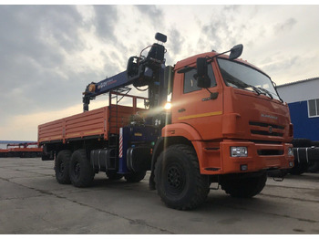 Новый Грузовик бортовой/ Платформа, Автоманипулятор Бортовой грузовик КАМАЗ 43118-50 6х6 с КМУ DongYang, 2025: фото 3