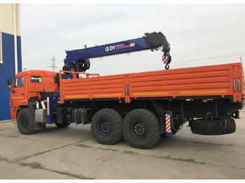 Новый Грузовик бортовой/ Платформа, Автоманипулятор Бортовой грузовик КАМАЗ 43118-50 6х6 с КМУ DongYang, 2025: фото 4