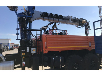 Бортовой грузовик/ Платформа, Автоманипулятор Бортовой грузовик КАМАЗ 43118-50 6х6 с КМУ Галичанин с буром, 2025: фото 4