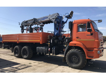 Бортовой грузовик/ Платформа, Автоманипулятор Бортовой грузовик КАМАЗ 43118-50 6х6 с КМУ Галичанин с буром, 2025: фото 3