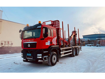 Лесовоз, сортиментовоз Лесовоз Sitrak C7H 6х4 с КМУ Велмаш-С 10-86: фото 3