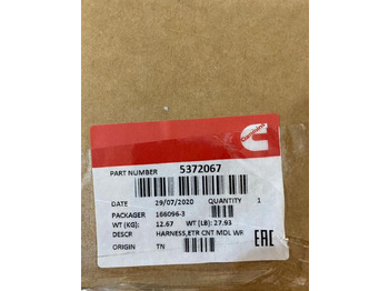 Новый Кабели/ Провода Cummins 5372067 Жгут проводов электронного модуля QSK60G: фото 3