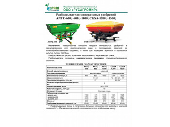 Новый Разбрасыватель удобрений Agrohasat AHTC-1000: фото 5