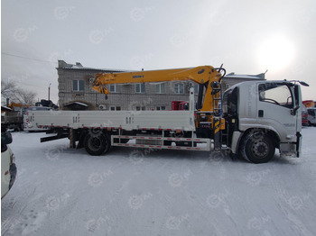 Новый Автоманипулятор ISUZU GIGA 4x2 дв 151kw гп 10 тонн кузов КМУ XCMG SQS200-5 гп 8т 5 секций стрела 18,6м кузов 7м: фото 4