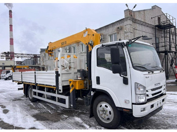 Новый Грузовик бортовой/ Платформа, Автоманипулятор Isuzu 100P: фото 2