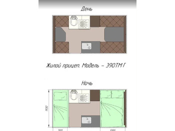 Новый Прицеп-дача (кемпер) Grasshopper 390ТМ: фото 3