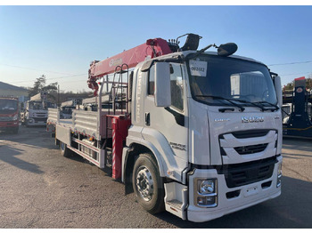 Новый Бортовой грузовик/ Платформа, Автоманипулятор Isuzu Elf: фото 3