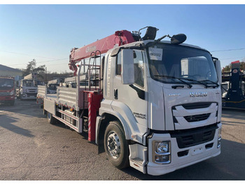 Новый Бортовой грузовик/ Платформа, Автоманипулятор Isuzu Elf: фото 3