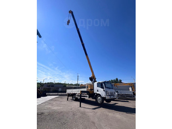 Новый Грузовик бортовой/ Платформа, Автоманипулятор Isuzu Elf: фото 3