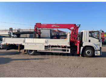 Новый Бортовой грузовик/ Платформа, Автоманипулятор Isuzu Elf: фото 4