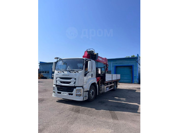 Новый Грузовик бортовой/ Платформа, Автоманипулятор Isuzu Giga: фото 2