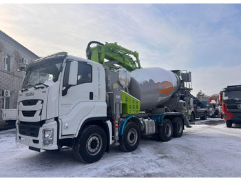 Автобетононасос-смеситель ISUZU