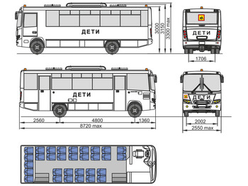 Пригородный автобус МАЗ