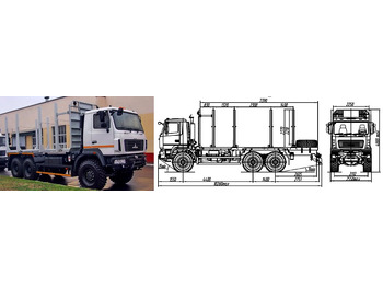 Лесовоз МАЗ 6312