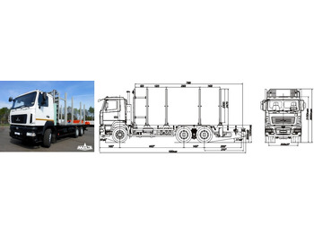 Лесовоз МАЗ 6312