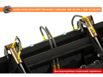 Ковш для Сельскохозяйственной техники Вилы сельскохозяйственные с ковшом ТДВ-5010EURO: фото 3