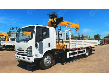 Новый Бортовой грузовик/ Платформа, Автоманипулятор Isuzu Elf: фото 3