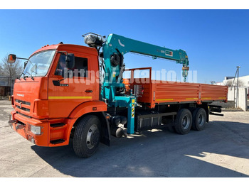 Бортовой грузовик/ Платформа, Автоманипулятор Бортовой КАМАЗ 65115 с КМУ HKTC HLC-8016L: фото 4