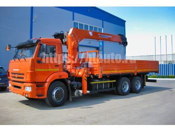 Бортовой грузовик/ Платформа, Автоманипулятор Бортовой автомобиль КАМАЗ 65115-48 с КМУ HANGIL HGC 756: фото 4