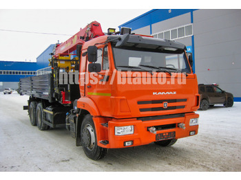 Бортовой грузовик/ Платформа, Автоманипулятор Бортовой автомобиль КАМАЗ-65115 с КМУ ИНМАН ИТ-200: фото 4