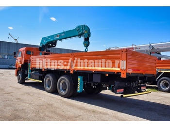 Бортовой грузовик/ Платформа, Автоманипулятор Бортовой автомобиль КАМАЗ 6520 с КМУ HKTC HLC-8016L: фото 4