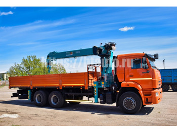 Бортовой грузовик/ Платформа, Автоманипулятор Бортовой автомобиль КАМАЗ 6520 с КМУ HKTC HLC-8016L: фото 5